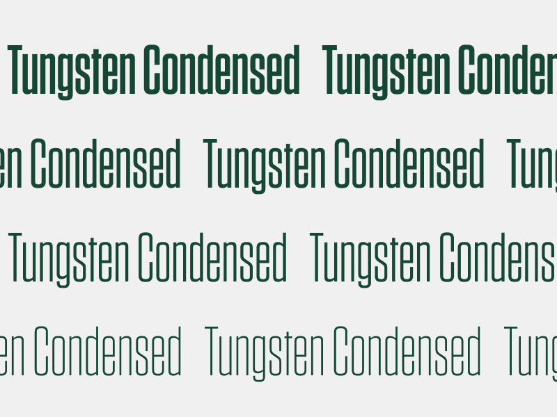 tungsten condensed