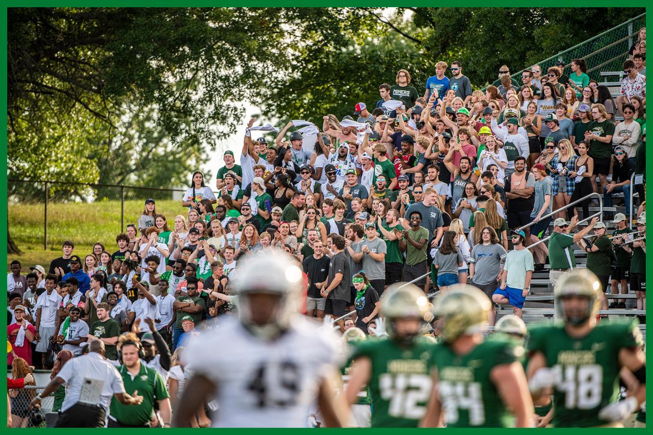 Large crowd at football game