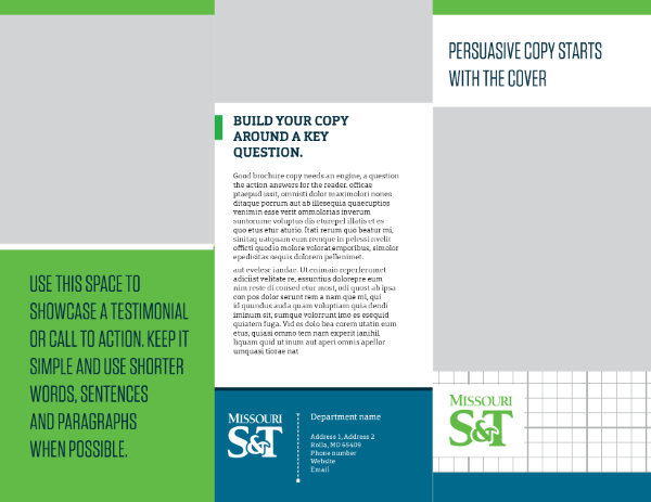 InDesign Brochure Square Picture